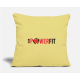 Sport Fitness Motivation Training Gift Washed Yellow Pillow